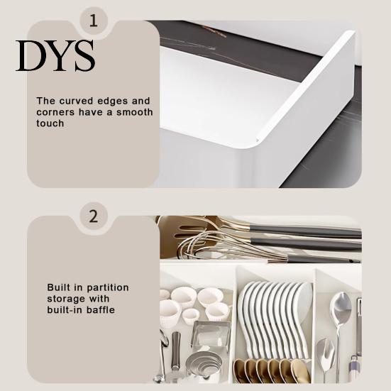 Kitchen Drawer Divider Telescopic Tableware Storage Box Classification Organization Expandable Large Capacity Multi Space-saving Utensil Holder