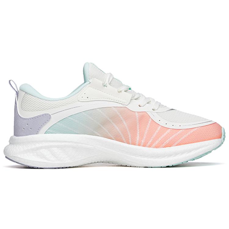 Anta Running Collection Cushioned Wear-Resistant Lightweight Low-Top Running Shoes Women's White Orange Blue 122215552-3