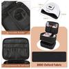 Handheld Double Layer Cosmetic Organizer Storage Bag Portable Manicure Tool Case for Women Nail Art Essential Oil Cosmetic Bag