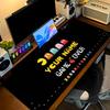 Retro Pacman Custom Name Large Size Mouse Pad Gaming Table Cushion Nonslip Laptop Tablet Big XXL Mat Mini PC Playmat With Lock edge
