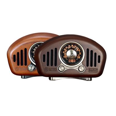 Boxă Bluetooth cu Design Retro și Radio FM R909-A/C Maro Închis