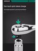 72-Tooth Reversible Quick Ratchet Socket Wrench with Large, Medium, and Small Fly Labor-Saving Thorns.