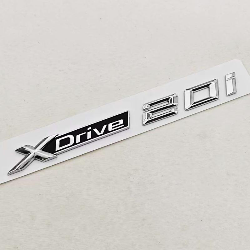 

3D ABS Хромированный Черный Автомобильные Буквы Логотип XDrive 20i 20d Шильдик Задний Багажник Наклейка На Боковую Дверь Наклейки Для BMW XDrive Аксессуары