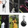 Pack of 10 Heart Shaped Metal Carabiner Keychain Accessory Portable for Outdoor Climbing and Camping Keyring Hook