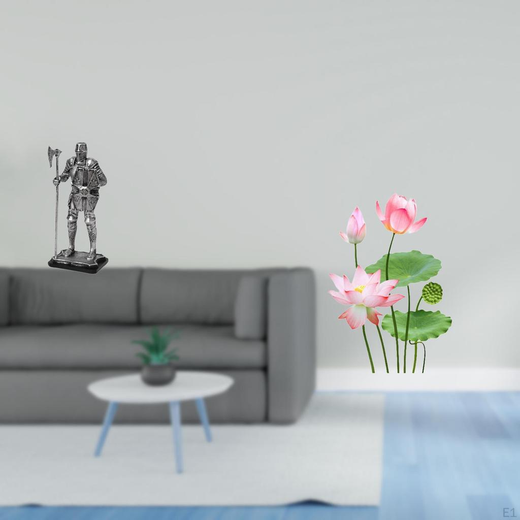 Elegant Knight Statue And Retro Wall Art Decor Fusion for Entryway Living Room Bedroom Fireplace
