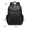 Stylish Black Casual Daypack with Adjustable Shoulder Straps, Large Capacity, for School, Travel, Commuting, Backpack for School