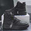 New Fashion Casual Sneakers High Top Skateboard Shoes Student Boots Men and Women Trend Wear Resistant Two-color Couples