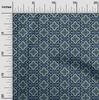 oneOone Cotton Flex Navy Blue Fabric Block Sewing Material Print Fabric By The Yard 40 Inch