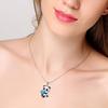 Pendant Necklace Panda Embrace Heart Exquisite Jewelry Cartoon Animal Necklace for Daily Wear