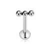 ASTM F136 G23 Titanium Snake Bee Drop Threadless Piercing Moon Cross Push In Labret Stud Flower Leaf Pin Daith Conch Earring 16G