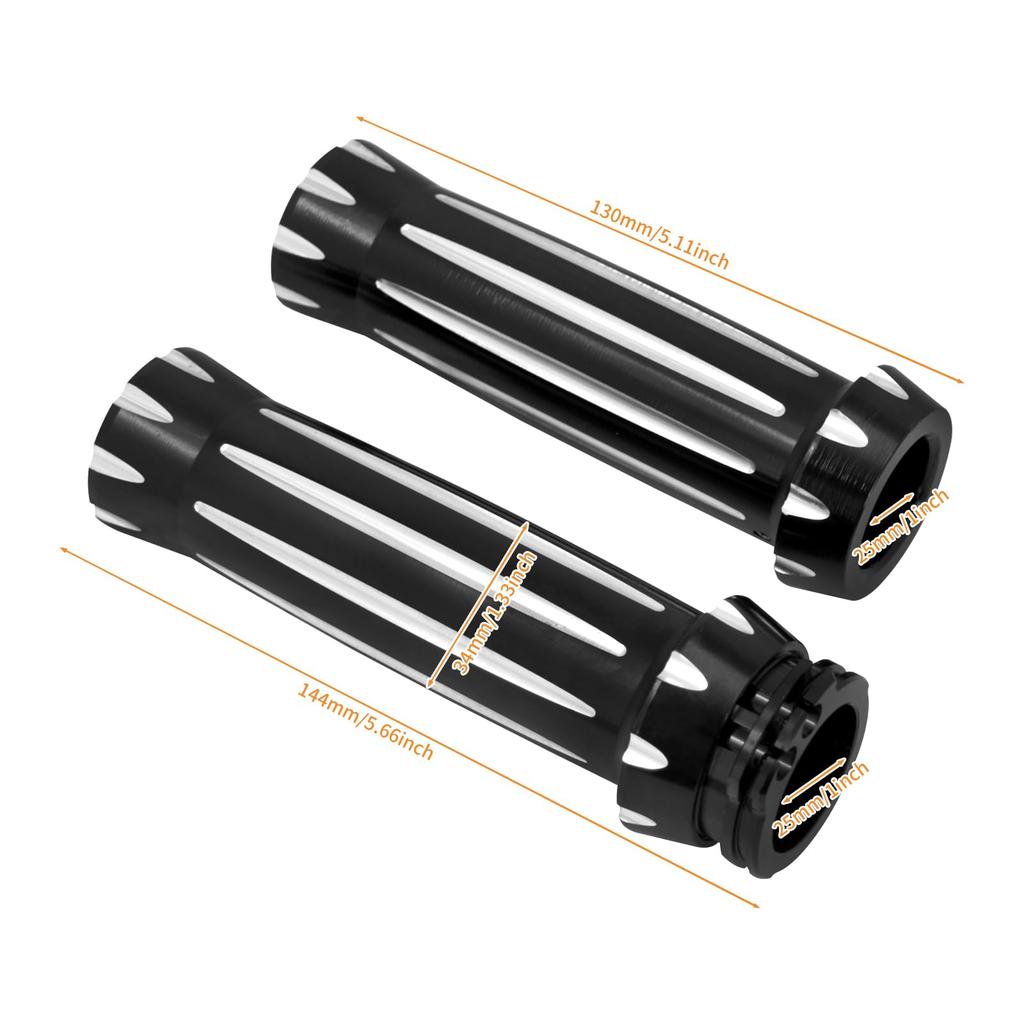 HCmotorku Motorcycle 1 Inch Grip Handle Grip Universal Handlebar Hand