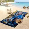 Erling Haaland Personalized Printed Beach Towel Soccer Logo Support Custom Name Text Absorbent Towel For Sport Travel Special Gift