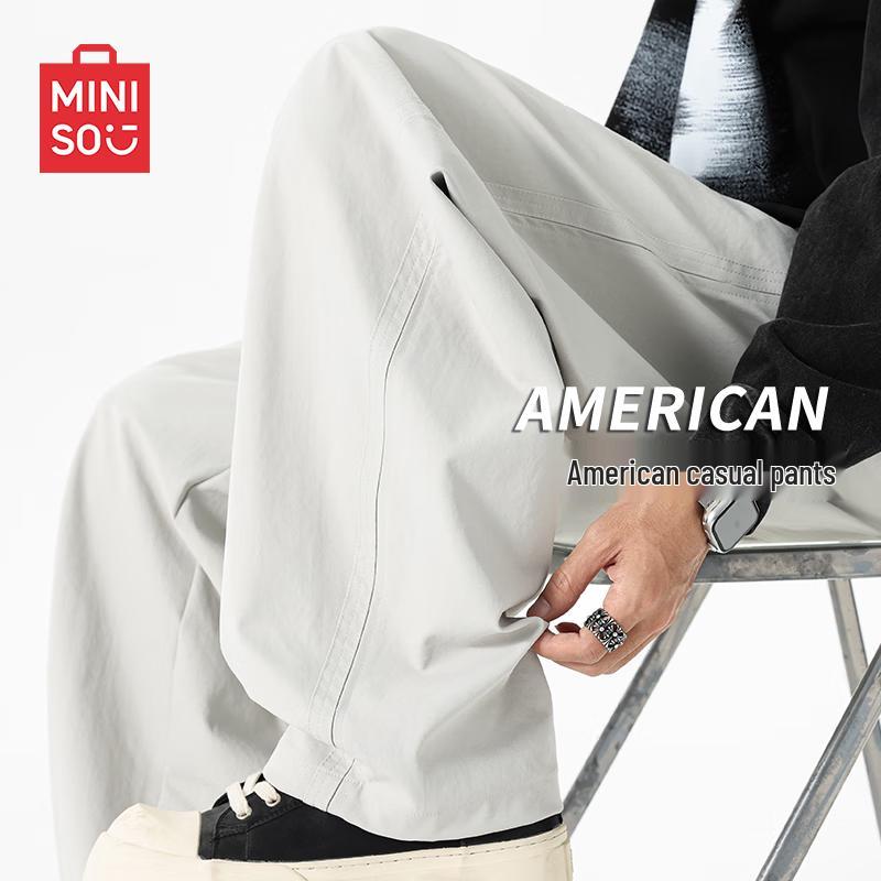 MINISO Men's American Style Straight-Leg Casual Pants