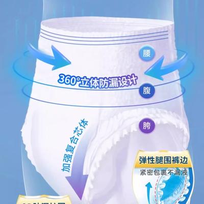 Large Size Adult Diaper Underwear Type Elderly Care Strong Absorption Sanitary Pants Leakproof Disposable Incontinence Pants