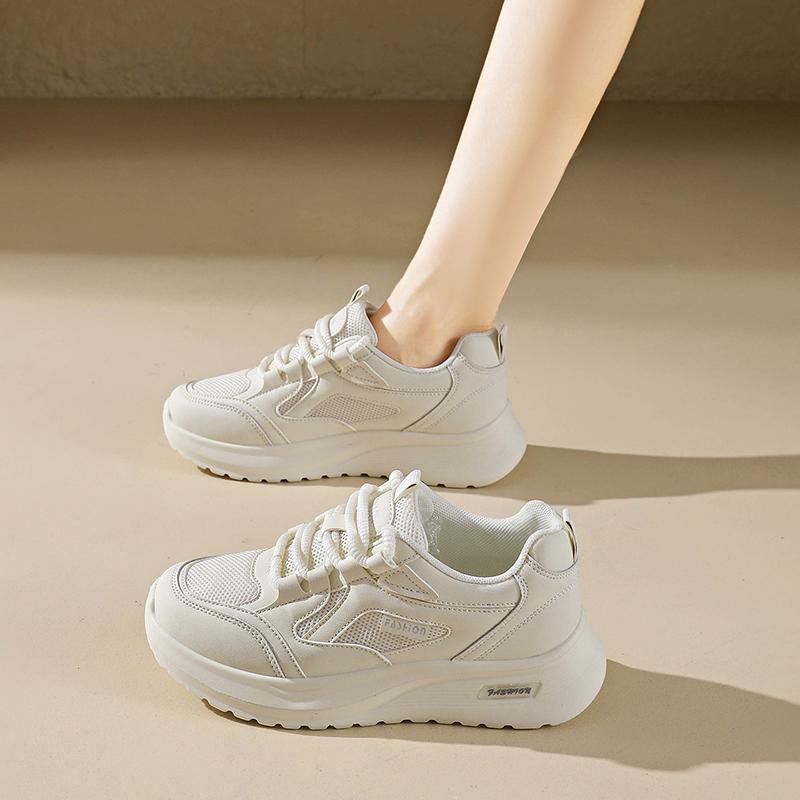 CRLAYDK Women's Mesh Sneakers Casual Breathable Tennis Lightweight Chunky Shoes Walking Footwear Ladies Sports Trainers