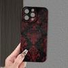 Red and black Gothic style phone case suitable for iPhone 17 16 15 14 13 12 11 Pro/Max/Plus anti drop and shockproof back cover