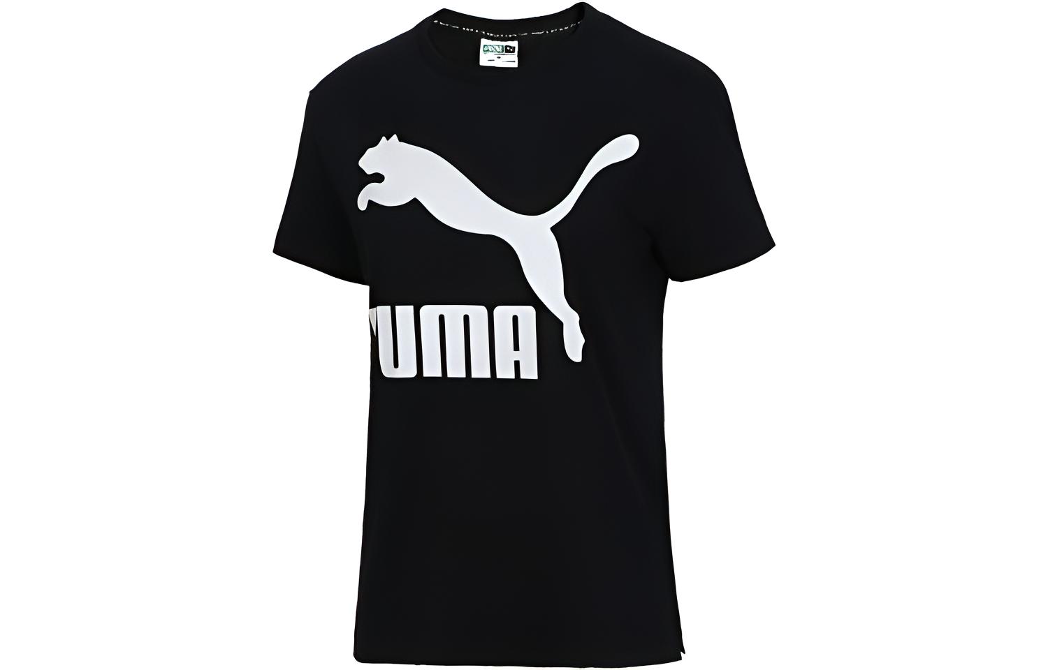 PUMA Set in Sleeve T Shirt Women s Black 579406-61 S