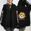 Anime My Hero Academia Kaminari Denki Potištěné Pánské s kapucí Ženy Neformální mikiny na zip Trendy mikina Harajuku bunda na zip