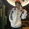 Vintage Oversized Hoodies Women Hip Hop Style Cyber Y2k Hooded Sweatshirts Kpop Grey Harajuku Pullover Baddie Streetwear