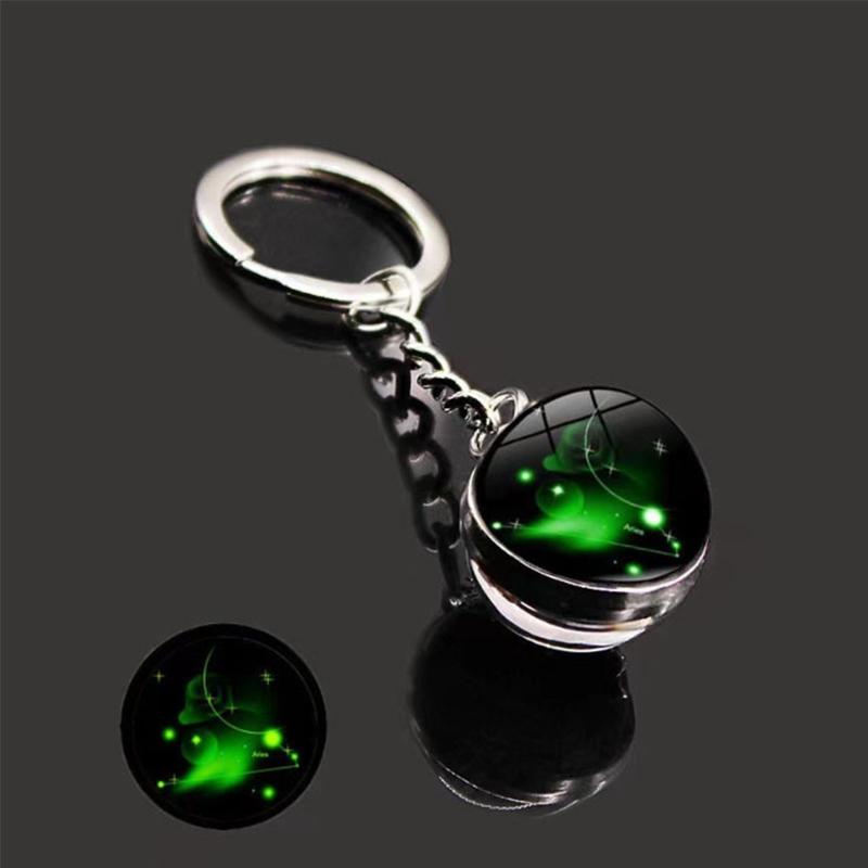 1PC Sturdy Handbags Sphere Backpacks Zodiac Gift Keychain Bags Starry Sky Decoration Durable Luminous