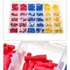 500Pcs/Box European Pre-insulated Copper Crimp Terminals Ring & Spade Wire Connector Kit