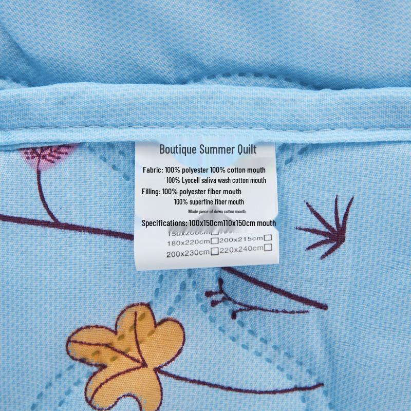 Ultrasonic Embossed Diamond Velvet Summer Quilt – Lightweight and Cool Gift Quilt