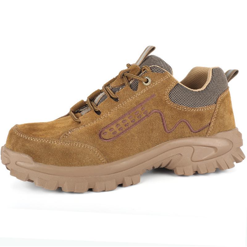Anti-Scalding Welder Shoes Men Sport Safety Shoes With Steel Toe Work Sneakers Women Suede Puncture-Proof Men Work Shoes Boots
