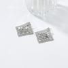 Geometric Rhombus Stud Earrings Women Zinc Alloy Gold Plated Modern Vintage Chic Lightweight Luxury Fashion Jewelry