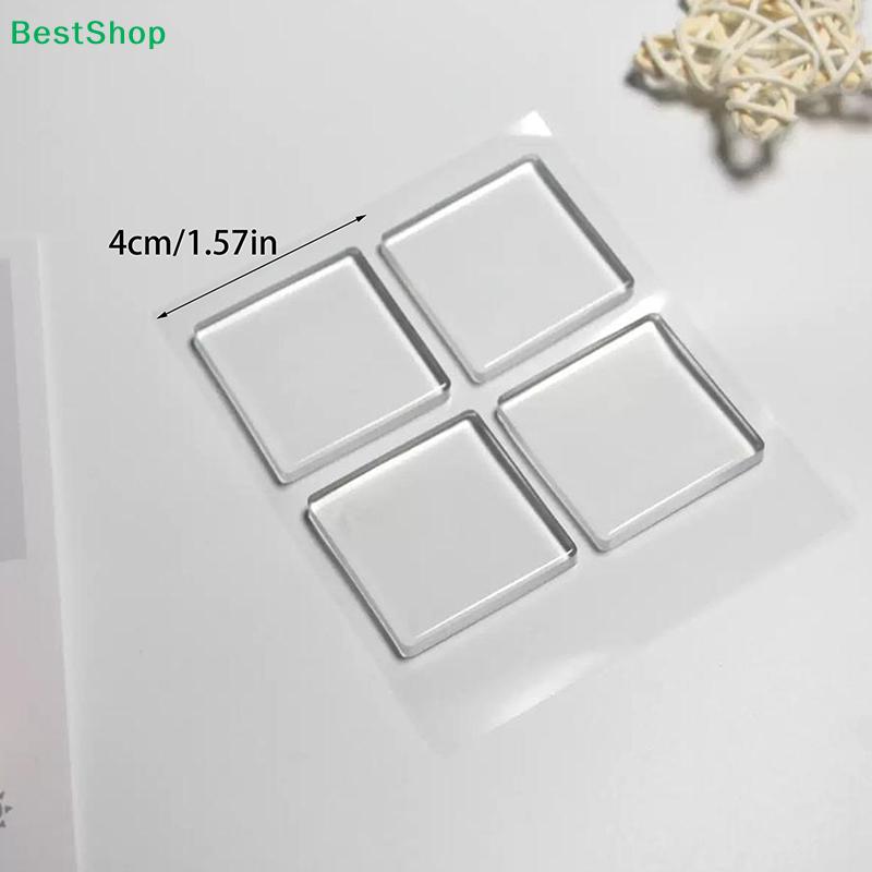 Clear Silicone Furniture Foot Pads - Non-Slip Floor Protectors For Cabinets/Sofas (Square Shape)