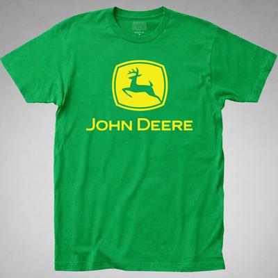 John Deere T-SHIRT Deer Tractor Farmer Logo Men's Graphic Tee