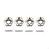 4Pcs 12mm Wheel Hex Hub Drive Adapters Upgrade Part DIY Accs Spart Parts Replacement with Pins