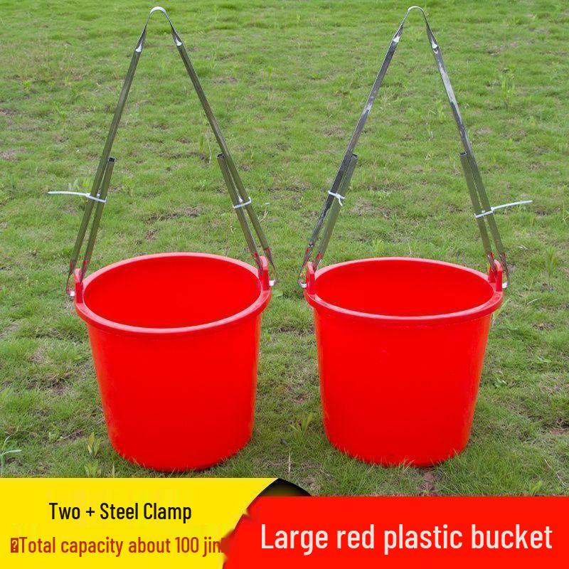 Durable Round Plastic Bucket for Watering Vegetables & Collecting Well Water