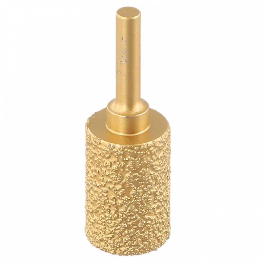 Złota główka diamentowa frezowa 6mm okrągły trzpień 8/10/13/15/20/25mm diament