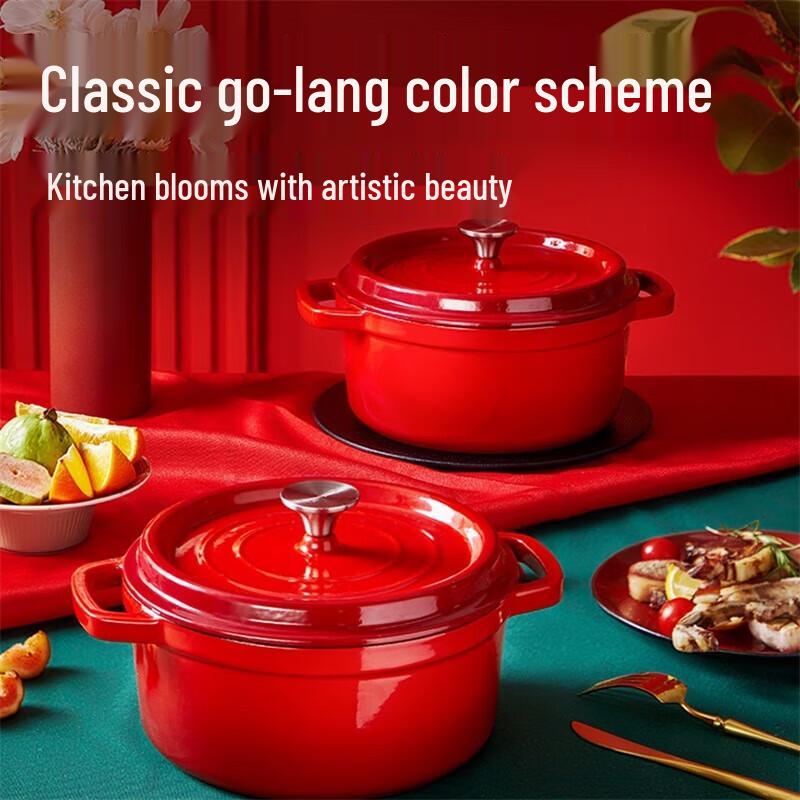 COOKER KING Cast Iron Enamel Stockpot