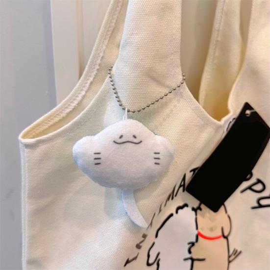 Schöner Fisch-Plüsch-Anhänger, Cartoon-Marine-Tier, Teufelsstrahlen, Puppe, Plüschtiere, Ornament, weiches Stofftier, Geldbörse, Charms, Schlüsselanhänger, Anhänger, Mädchen-Spielzeug, Geschenke