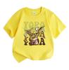 Kids Boys Girls 100% Cotton O-neck Short Sleeve T-Shirt, Cut