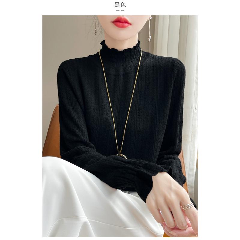 Women S Half Turtleneck Long Sleeve Pullover Top For Commute Casual Wear