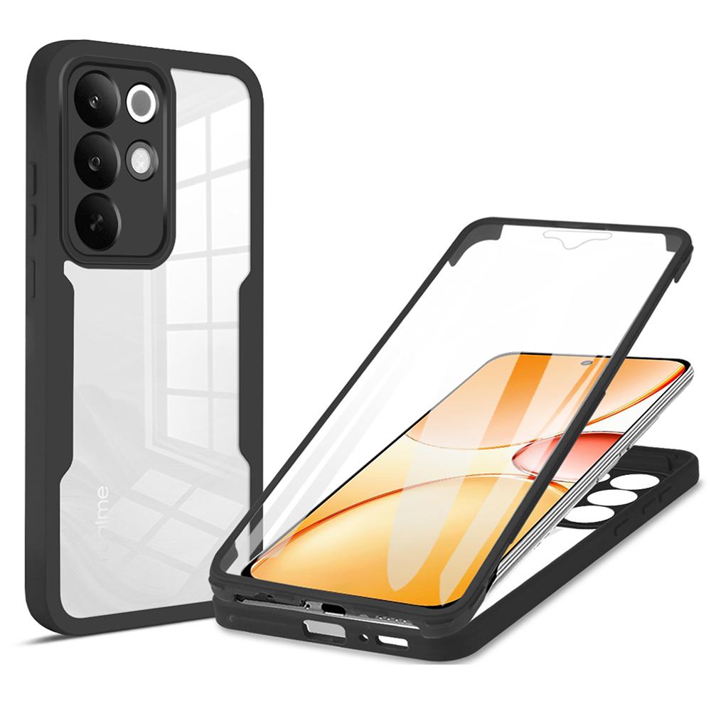 For Realme C85 Pro 4G Case Acrylic + TPU Clear Phone Cover with PET Screen Film