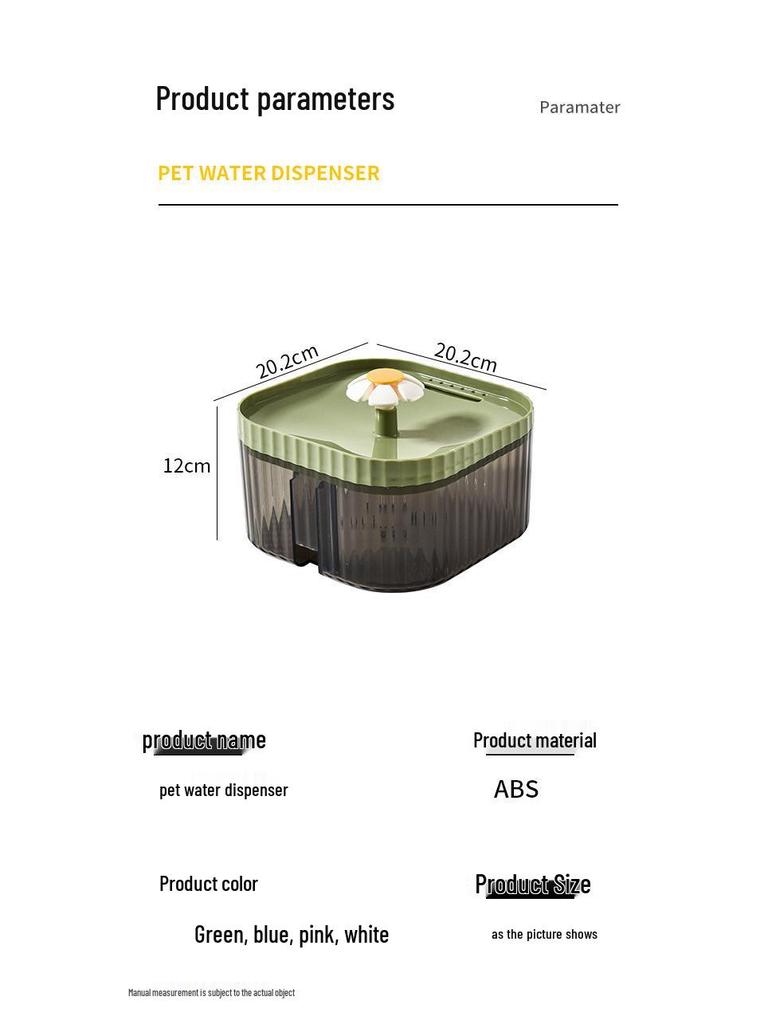 Smart Pet Water Fountain with Automatic Circulation and Filtered Flow for Cats and Dogs