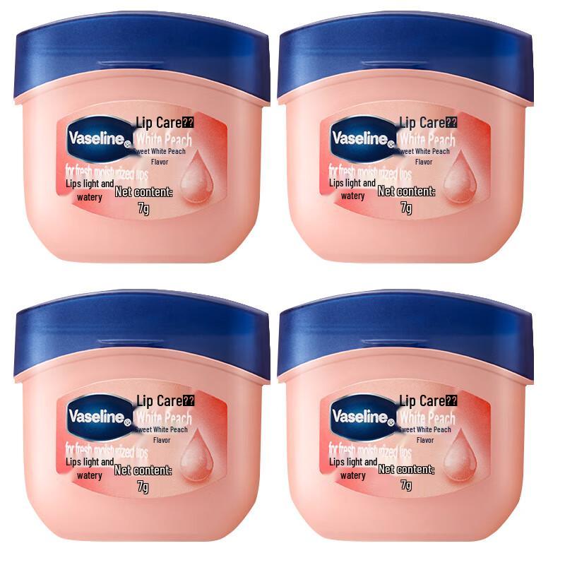 Vaseline Classic Lip Therapy Lip Balm - Sweet Peach, 4-Pack