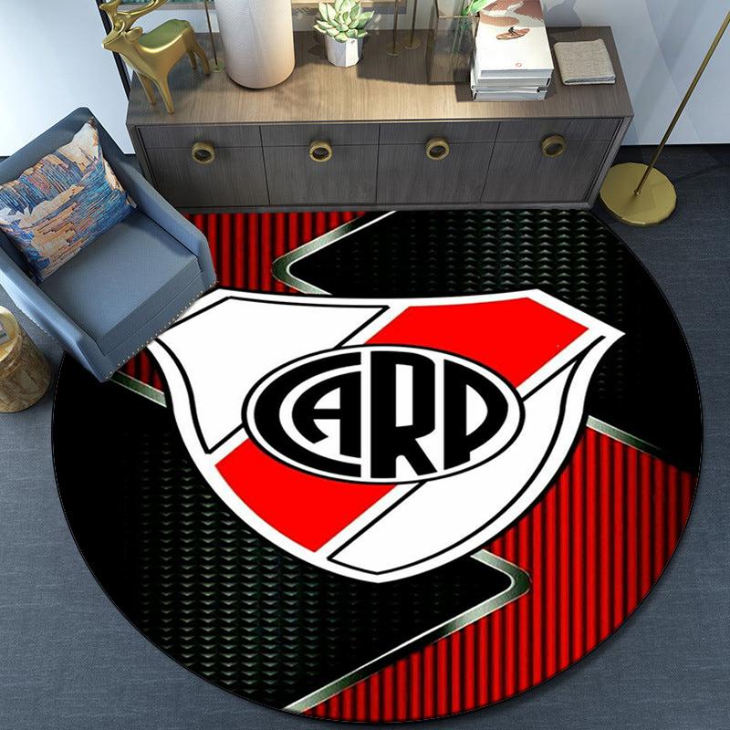 River Plate Emblem Round Rug for Livingroom,Bedroom, Palyroom, Chair Rug, Area rug, Circle Carpet, Large Size Fan Christmas gift