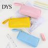 Durable Stationery Pouch for Home Pencil Case with Zipper And Handle, Oxford Solid Color Wide Capacity Pen College Organizer, Portable Lightweight