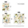 Nien Degradable Beeswax Wraps - 3-Piece Food-Grade Preservation Set