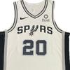 Nike X NBA Collaboration Spurs Ginobili 2019/2020 Season Home AU Jersey 20 Breathable Logo Comfortable Basketball Vest Men jerseys White CW3390-100