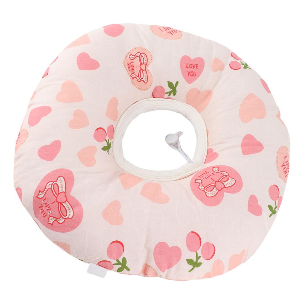 Ear Piercing Pillow for Side Sleepers Donut with Hole Cotton Ear Guard Pillow 12.6 Inch