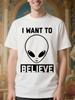 Und Wo Das X-Files Ich Möchte Glauben Außerirdischer Grafik-T-Shirt...