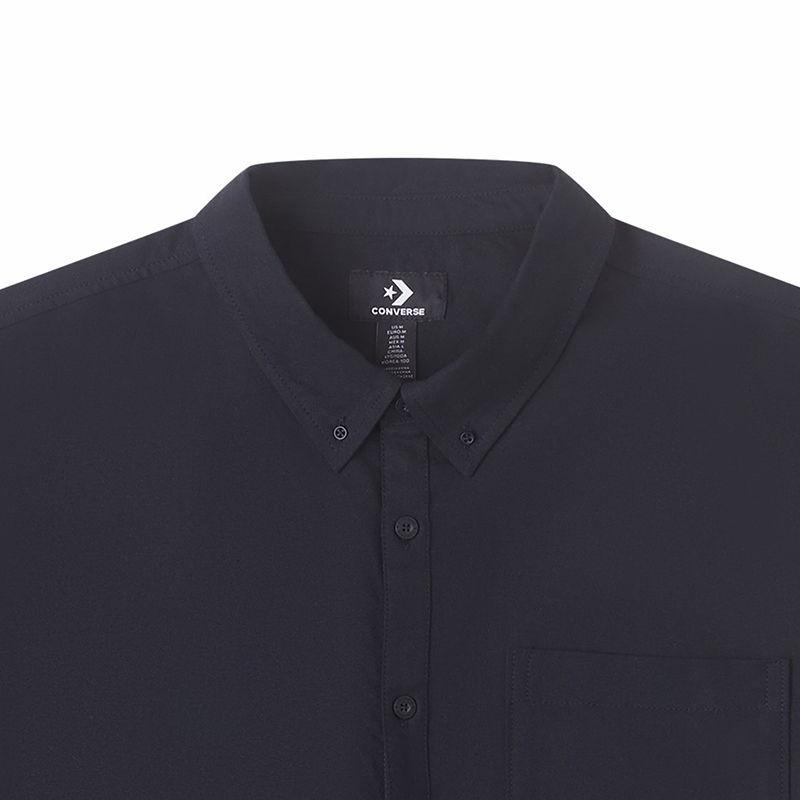 Converse Short Sleeve Basic Woven Shirt Asia Sizing 'Black' Men's 10025290-A01