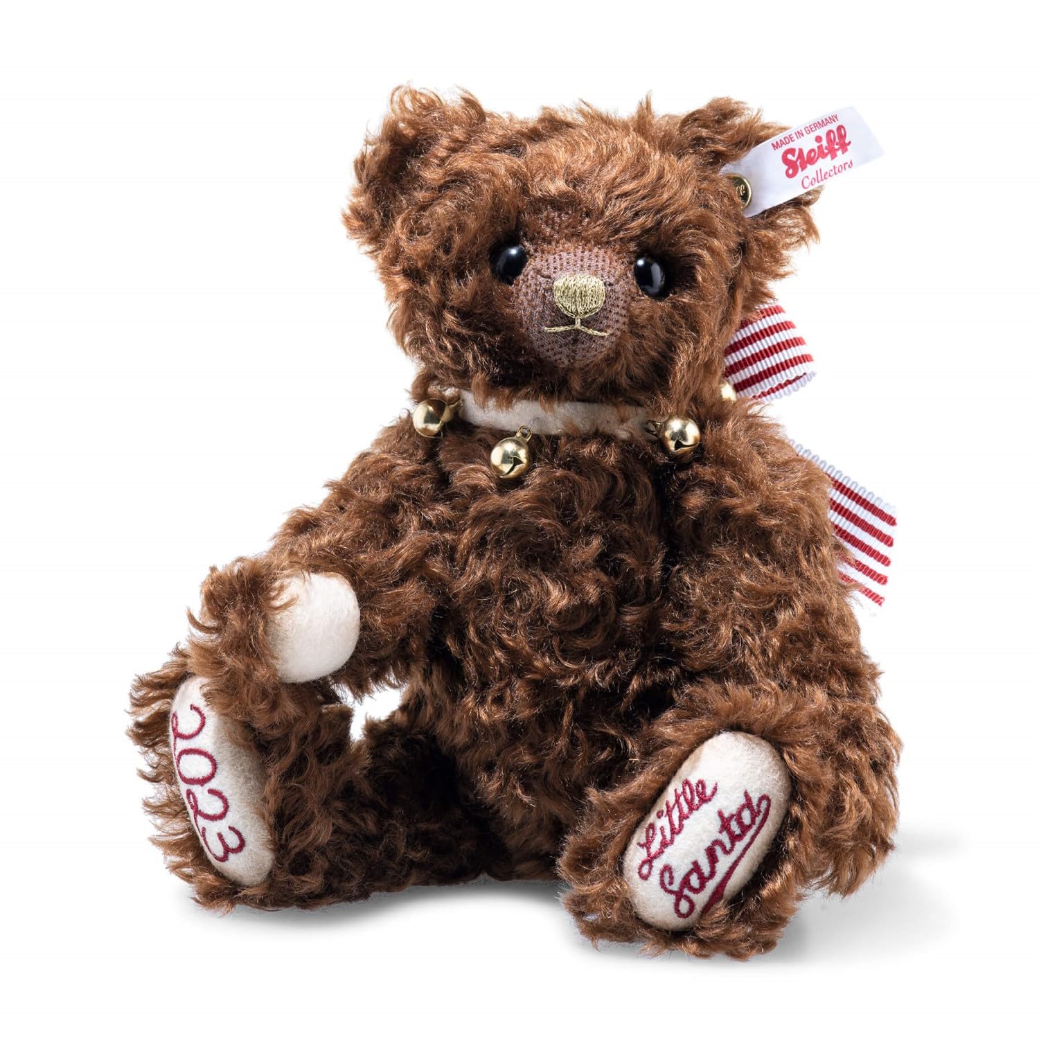

Steiff Little Santa 2023 23 см 679339 Японский «Колокольчик» [Авторизованный продукт] коричневый
