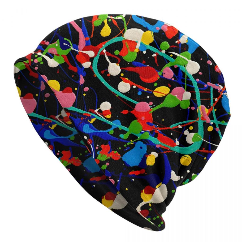 Abstract Street Graffiti Beanie Cap Unisex Winter Warm Bonnet Femme Knitted Hats Colorful Camouflage Skullies Beanies Hat