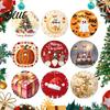 Round Mat with Vibrant Holiday Prints for Santa Claus Ornament Decorations and Decor Seasonal Home Decoration 35.4" Christmas Tree Skirt Durable
